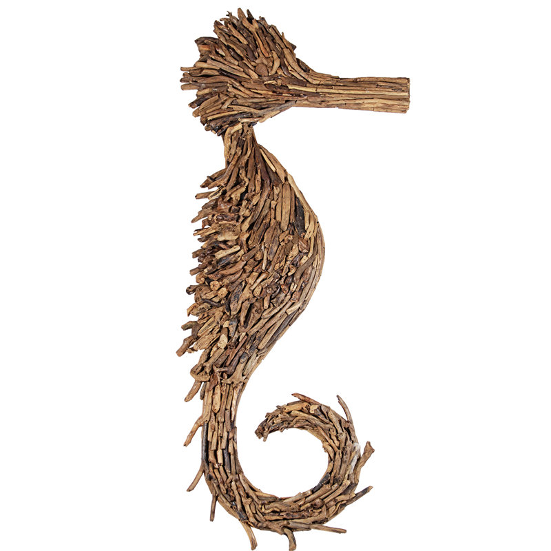Ibolili Driftwood Seahorse Wall Décor Wayfair